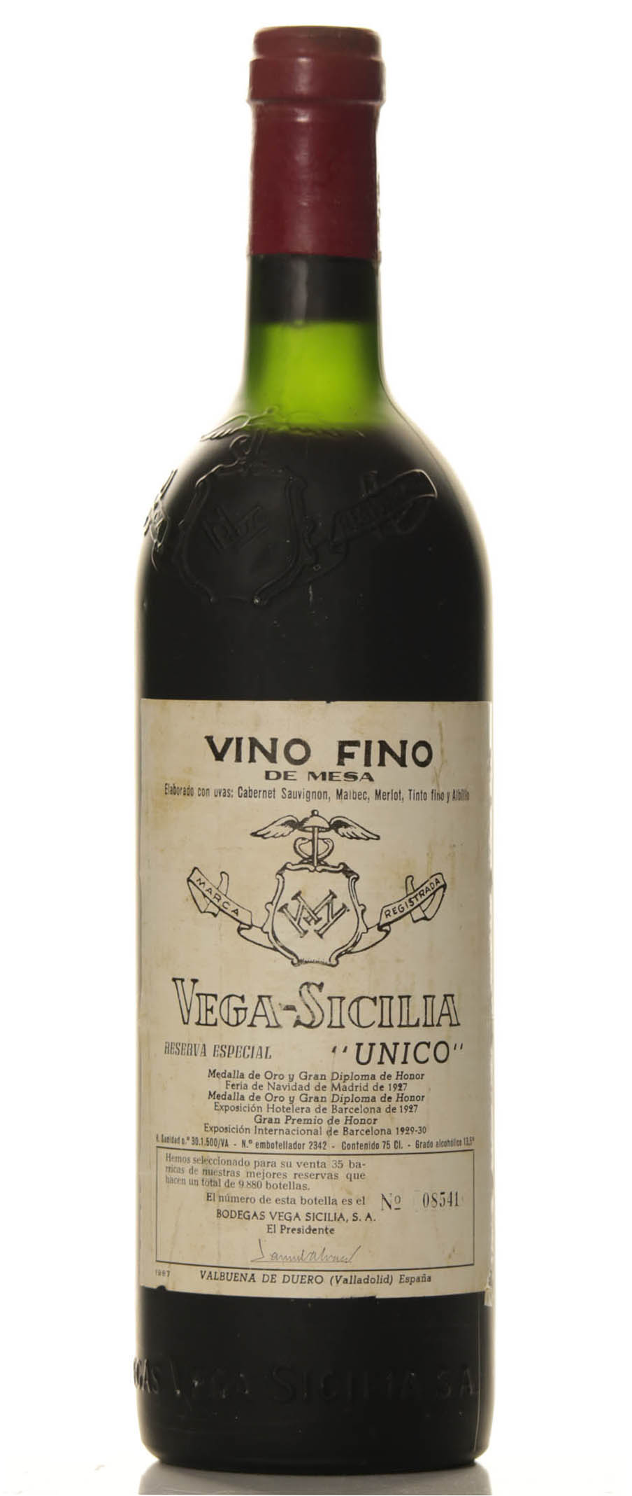 Vega Sicilia Especial 65-73-75 release 1987